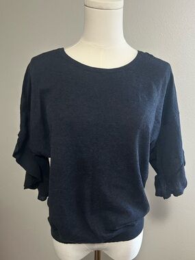 Autumn Cashmere Navy Top